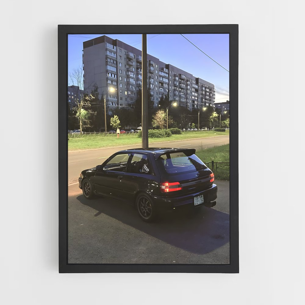 Poster Starlet GT Turbo scintillant – affiche Toyota (vue 2)